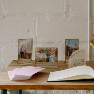 5x7 gold acrylic frame set